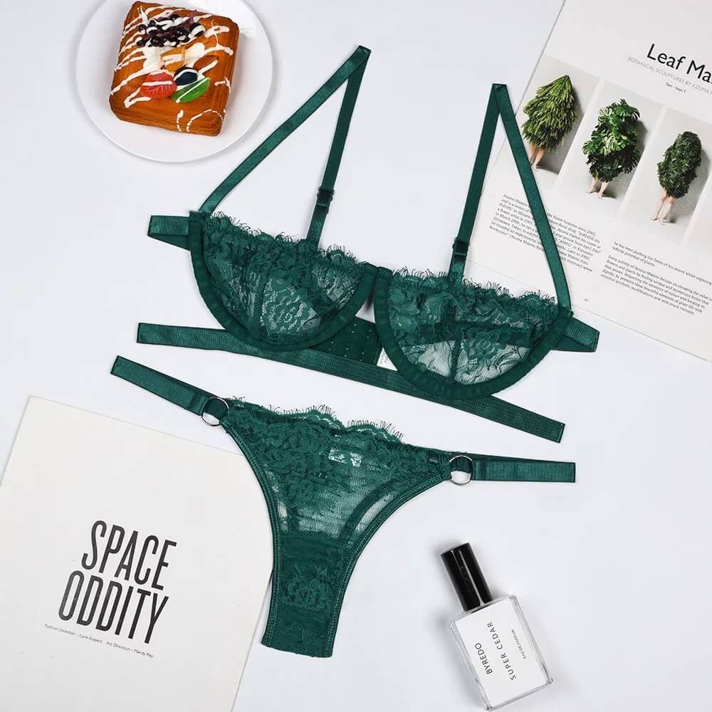 Harper Intimates Set - Emerald – Lounge Underwear